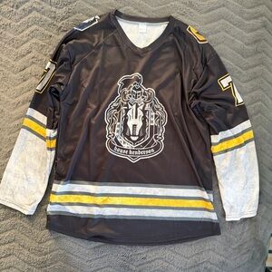 Silver Knights Black, Gray, Yellow Hockey Jersey - adult small (fits big)